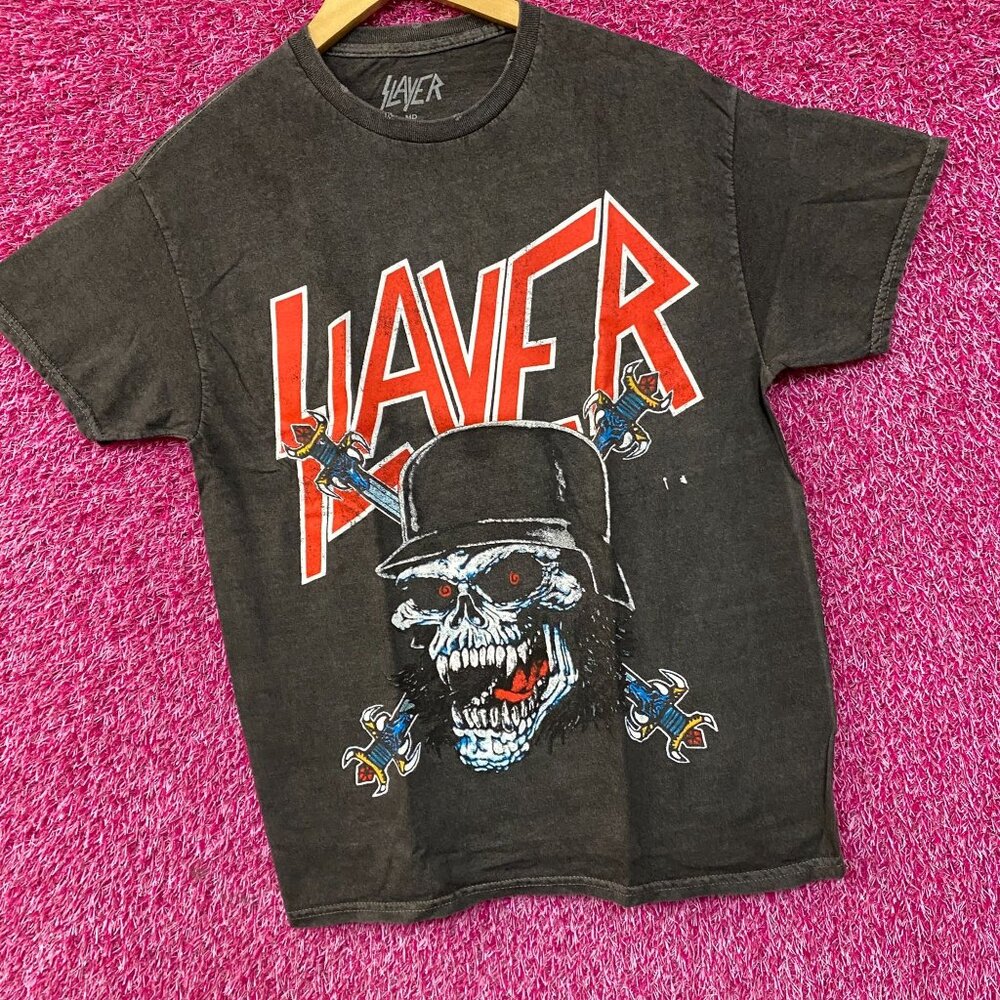 Slayer Hermit Thrash Metal Band T-Shirt Medium - Picture 3 of 4